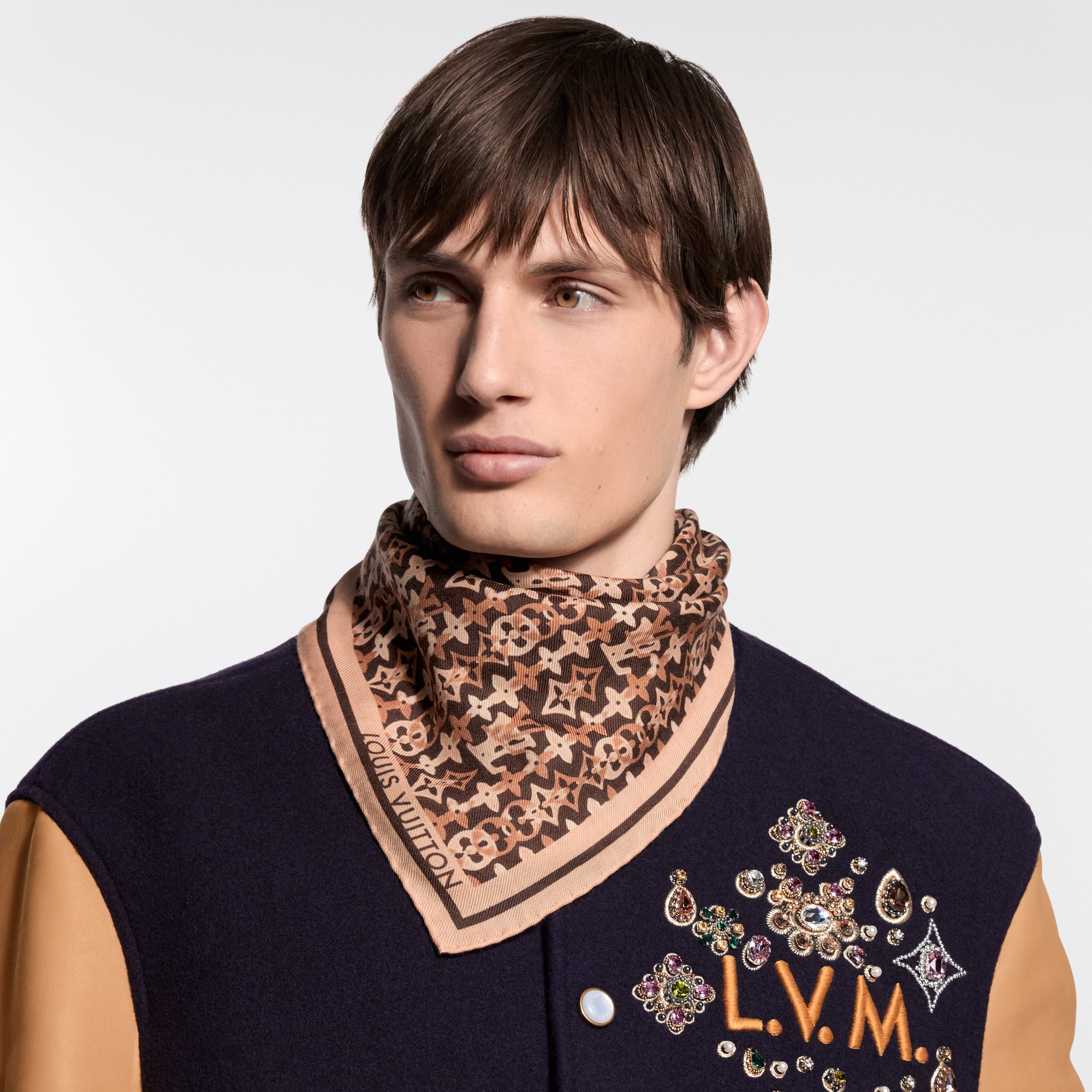 Monogram Overlap Bandana S00 - Men - Accessories | LOUIS VUITTON ®